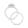 Thumbnail Image 2 of Diamond Bridal Set 7/8 ct tw Oval & Round-cut 14K White Gold