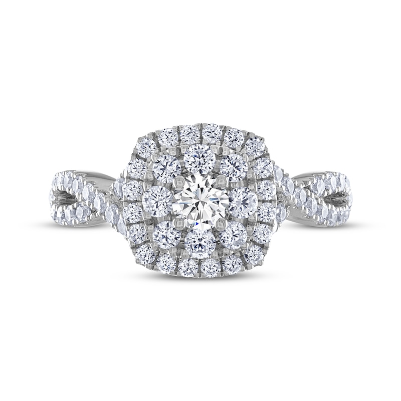 THE LEO Diamond Round-Cut Engagement Ring 1 ct tw 14K White Gold