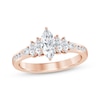 Thumbnail Image 1 of Now + Forever Diamond Engagement Ring 7/8 ct tw Marquise & Round-cut 14K Rose Gold