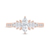 Thumbnail Image 2 of Diamond Engagement Ring 7/8 ct tw Marquise & Round-cut 14K Rose Gold
