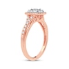 Thumbnail Image 2 of Now + Forever Diamond Cushion Engagement Ring 1/3 ct tw Round-cut 10K Rose Gold