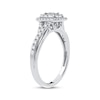 Thumbnail Image 2 of Now + Forever Multi-Diamond Cushion Engagement Ring 1/3 ct tw Round-cut 10K White Gold