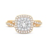 Thumbnail Image 3 of Now + Forever Diamond Cushion Engagement Ring 1/3 ct tw Round-cut 10K Yellow Gold