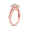 Thumbnail Image 2 of Now + Forever Diamond Cushion Engagement Ring 1/3 ct tw Round-cut 10K Rose Gold