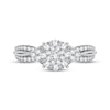 Thumbnail Image 3 of Now + Forever Multi-Diamond Center Engagement Ring 3/8 ct tw Round-cut 10K White Gold