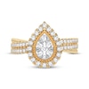 Thumbnail Image 3 of Now + Forever Multi-Diamond Center Pear Engagement Ring 1/2 ct tw Round-cut 10K Yellow Gold
