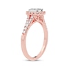 Thumbnail Image 2 of Now + Forever Multi-Diamond Center Split Shank Engagement Ring 3/8 ct tw Round-cut 10K Rose Gold