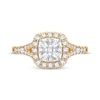 Thumbnail Image 3 of Now + Forever Multi-Diamond Center Split Shank Engagement Ring 3/8 ct tw Round-cut 10K Yellow Gold
