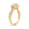 Thumbnail Image 2 of Now + Forever Multi-Diamond Cushion Twist Engagement Ring 3/8 ct tw Round-cut 10K Yellow Gold