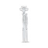 Thumbnail Image 2 of Memories Moments Magic Diamond Bridal Set 3/4 ct tw Princess & Round-cut 10K White Gold