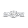 Thumbnail Image 3 of Memories Moments Magic Diamond Bridal Set 3/4 ct tw Princess & Round-cut 10K White Gold