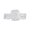 Thumbnail Image 3 of Now + Forever Diamond Bridal Set 3/8 ct tw Emerald & Round-cut 10K White Gold