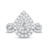 Thumbnail Image 3 of Now + Forever Diamond Bridal Set 3/4 ct tw Pear & Round-cut 10K White Gold