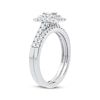 Thumbnail Image 1 of Diamond Bridal Set 3/8 ct tw Emerald & Round-cut 10K White Gold