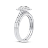 Thumbnail Image 2 of Now + Forever Diamond Bridal Set 3/8 ct tw Emerald & Round-cut 10K White Gold