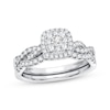 Thumbnail Image 0 of Multi-Diamond Center Bridal Set 1/2 ct tw Round-cut 10K White Gold