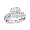 Thumbnail Image 1 of Now + Forever Multi-Diamond Center Bridal Set 1 ct tw Round-cut 10K White Gold