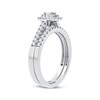 Thumbnail Image 2 of Now + Forever Diamond Halo Bridal Set 1/2 ct tw Oval & Round-cut 10K White Gold