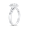 Thumbnail Image 2 of Now + Forever Multi-Diamond Center Pear Bridal Set 5/8 ct tw Round-cut 10K White Gold