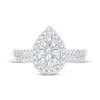 Thumbnail Image 3 of Now + Forever Multi-Diamond Center Pear Bridal Set 5/8 ct tw Round-cut 10K White Gold