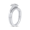 Thumbnail Image 2 of Now + Forever Multi-Diamond Center Pear Bridal Set 3/8 ct tw Round-cut 10K White Gold