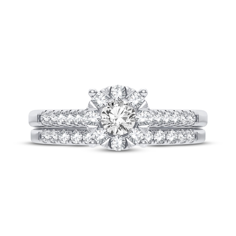 Main Image 3 of Now + Forever Diamond Bridal Set 3/8 ct tw Round-cut 10K White Gold