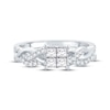 Thumbnail Image 2 of Multi-Diamond Center Bridal Set 1/2 ct tw Princess & Round-cut 10K White Gold