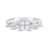 Thumbnail Image 3 of Now + Forever Multi-Diamond Center Bridal Set 1/2 ct tw Princess & Round-cut 10K White Gold