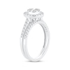 Thumbnail Image 2 of Now + Forever Diamond Halo Bridal Set 5/8 ct tw Round-cut 10K White Gold