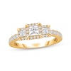 Thumbnail Image 1 of Now + Forever Princess-Cut Diamond Three-Stone Engagement Ring 1 ct tw 10K Yellow Gold