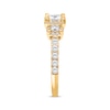 Thumbnail Image 2 of Now + Forever Princess-Cut Diamond Three-Stone Engagement Ring 1 ct tw 10K Yellow Gold
