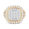 Thumbnail Image 3 of Now + Forever Princess-Cut Diamond Cushion Frame Engagement Ring 3 ct tw 10K Yellow Gold