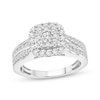 Thumbnail Image 1 of Now + Forever Multi-Diamond Cushion Frame Engagement Ring 1 ct tw 10K White Gold