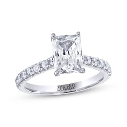 THE LEO Legacy Lab-Created Diamond Emerald-Cut Engagement Ring 2-3/8 ct tw 14K White Gold