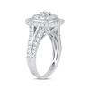 Thumbnail Image 1 of Multi-Diamond Center Cushion Frame Engagement Ring 1-1/2 ct tw 10K White Gold