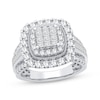 Thumbnail Image 0 of Princess-Cut Multi-Diamond Center Engagement Ring 1-1/2 ct tw 10K White Gold