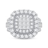 Thumbnail Image 2 of Now + Forever Princess-Cut Multi-Diamond Center Engagement Ring 1-1/2 ct tw 10K White Gold