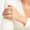 Thumbnail Image 4 of Multi-Diamond Center Cushion Frame Bridal Set 1-1/2 ct tw 10K White Gold