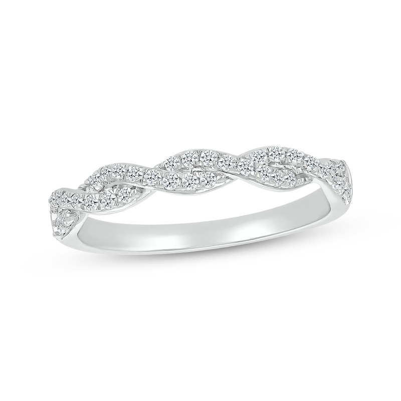 Multi-Diamond Center Heart Twist Bridal Set 1-1/5 ct tw 10K White Gold ...