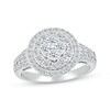 Thumbnail Image 2 of Multi-Diamond Center Halo Bridal Set 1-1/2 ct tw 10K White Gold