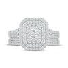 Thumbnail Image 2 of Now + Forever Multi-Diamond Center Octagon Frame Bridal Set 1 ct tw 10K White Gold