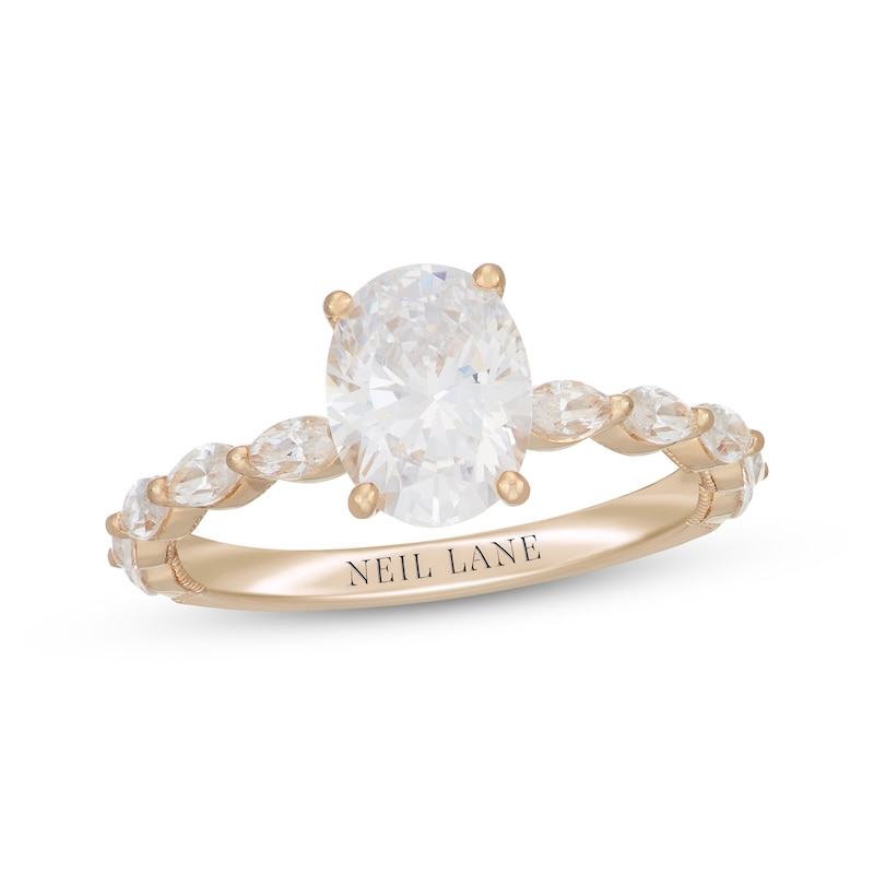 Neil Lane Premiere Oval-Cut Diamond Engagement Ring 2 ct tw 14K Yellow Gold