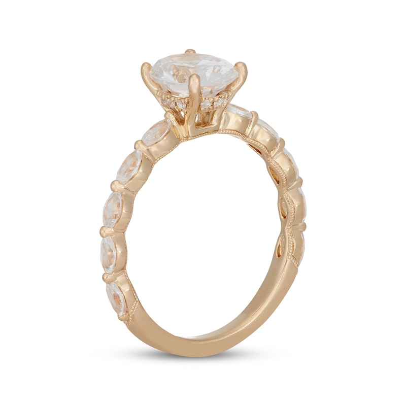 Main Image 2 of Neil Lane Premiere Oval-Cut Diamond Engagement Ring 2 ct tw 14K Yellow Gold