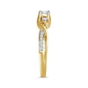 Thumbnail Image 2 of Memories Moments Magic Diamond Bypass Engagement Ring 1/3 ct tw 10K Yellow Gold
