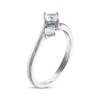 Thumbnail Image 2 of Memories Moments Magic Princess-Cut Diamond Three-Stone Engagement Ring 1/2 ct tw 14K White Gold