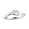 Thumbnail Image 1 of Memories Moments Magic Oval and Marquise-Cut Diamond Three-Stone Engagement Ring 1/2 ct tw 14K White Gold
