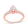 Thumbnail Image 1 of Now + Forever Pear-Shaped & Round-Cut Diamond Engagement Ring 3/4 ct tw 14K Rose Gold