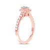 Thumbnail Image 2 of Now + Forever Pear-Shaped & Round-Cut Diamond Engagement Ring 3/4 ct tw 14K Rose Gold