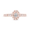 Thumbnail Image 3 of Now + Forever Oval & Round-Cut Diamond Engagement Ring 3/4 ct tw 14K Rose Gold