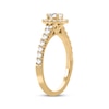 Thumbnail Image 2 of Now + Forever Oval & Round-Cut Diamond Engagement Ring 3/4 ct tw 14K Yellow Gold